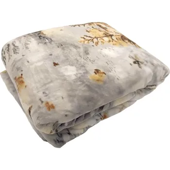 deka Tegatex Deka mikroflanel - zimní krajina v mlze