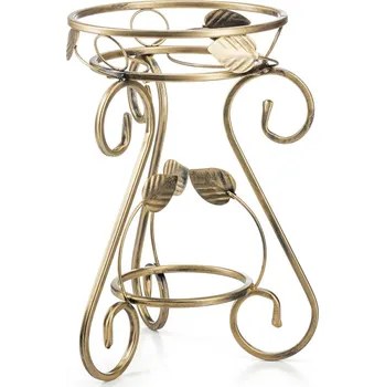 Stojan na květiny STOJAN NA KVĚTINÁČ FIORINA 45X31 CM ZLATÁ