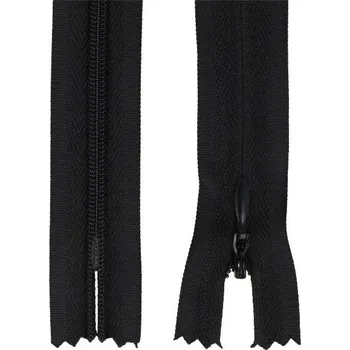 Zip Zip spirálový skrytý 3 mm, 30 cm, nedělitelný, jezdec dekorativní - 332