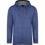 KAM mikina pánská KBS 503H s kapucí nadměrná velikost 6XL modrá