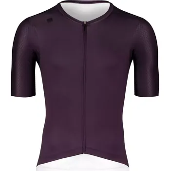 cyklistický dres dres FORCE MILD kr. rukáv, tm. fialový M