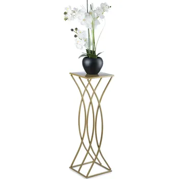 Stojan na květiny STOJAN NA KVĚTINÁČ TWIST 75X23X23 CM ZLATÁ