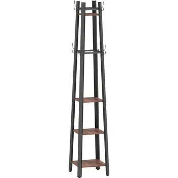 Věšák Volně stojící věšák 179 cm | hnědý
