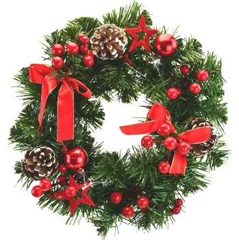 Věnec Věnec zdobený bezinkami a mašlemi Ø30 cm