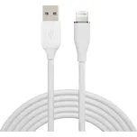 Solight lightning kabel, USB 2.0 A konektor - Lightning konektor, silikon, 1m - SSC1501-S