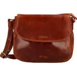 Dámská kožená crossbody kabelka koňaková - Bellugio Zolyx koňak
