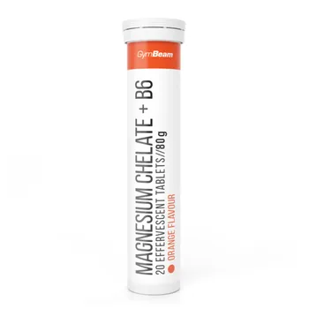 GymBeam Magnesium chelate + B6 pomeranč 20 tbl.
