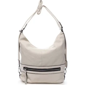 Kabelka Dámská kabelka batoh světle béžová - Romina Lazy béžová