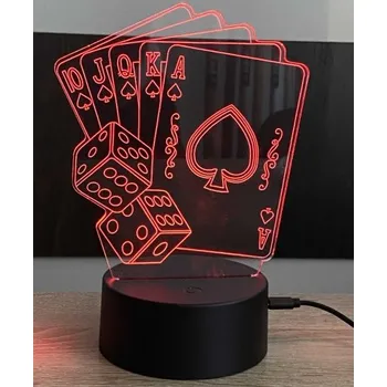 Lampička HOME OUTLET 3D stolní lampa DD-090