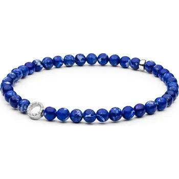Náramek Gaura Pearls Korálkový náramek s Lapis Lazuli Léa - stříbro 925/1000 244-39B 18 cm Modrá