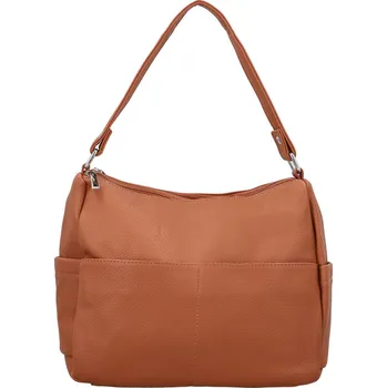 Kabelka Stylová dámská koženková kabelka na rameno Irenea, hnědá