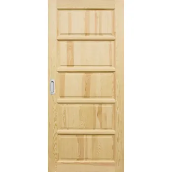 Interiérové dveře ArchoD Posuvné dveře na stěnu dřevěné dýhované z borovice Tessna