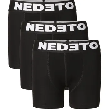 Chlapecké spodní prádlo 3PACK dětské boxerky Nedeto černé (3NBDC1) 6-8 let Možnost vrácení zboží ZDARMA do 120 dnů!