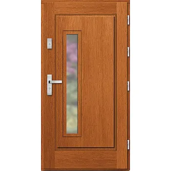 Vchodové dveře ArchoD Venkovní vchodové dřevěné dveře Deskové Pela