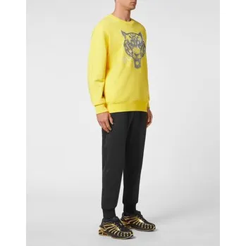 Pánské tričko Plein Sport S dlouhým rukávem 1267 Žlutá Regular Fit S