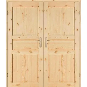Interiérové dveře ArchoD Dvoukřídlé dřevěné dveře sukaté z borovice SK Country 3K