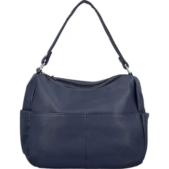 Kabelka Stylová dámská koženková kabelka na rameno Irenea, tmavě modrá