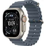Apple Watch Ultra 3 GPS + Cellular 49mm Natural Titanium Case with Anchor Blue Ocean Band
