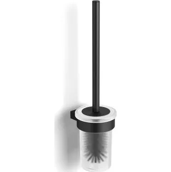 Langberger LESINA WC štětka, nástěnná, sklo, matná černá