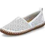 Dámská Dámské mokasíny RIEKER M2851-80 bílá S6 M2851-80 WHITE F/S6 39