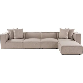 Sedací souprava Rohová sedací souprava Sora 430 cm pískově béžová pravá