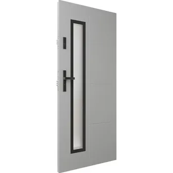 Stavební pouzdro ALU-DOOR Ocelové vchodové dveře AluDoor 72mm S34 BLACK