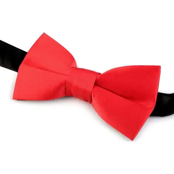 Motýlek Dětský saténový motýlek - červená černá