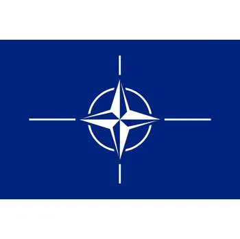 Vlajka Stolní vlaječka NATO - 11 x 16 cm - nasunutí, zavěšení
