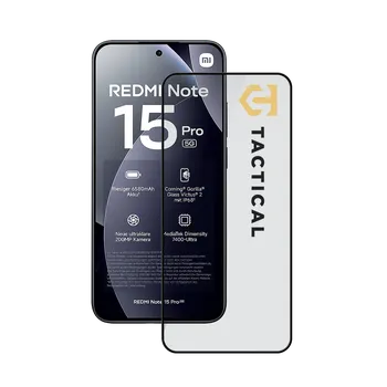 Tvrzené sklo Tactical Glass Shield 5D pro Xiaomi Redmi Note 15 Pro 5G Black