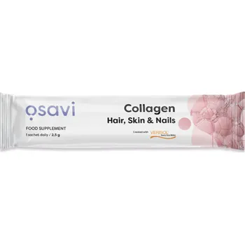 Speciální výživa Osavi Collagen Peptides, Hair, Skin & Nails, kolagen prášek (zdravé vlasy, pleť a nehty), 2,5 g Doplněk stravy