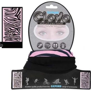 Kukla Oxford Clava Zebra, růžová černá kukla s fleecovým nákrčníkem