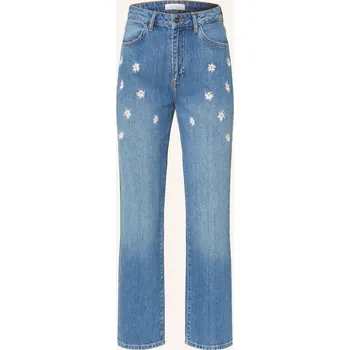 Dámská móda Rich & Royal Dámské Rovné Džíny S Výšivkami, 700 denim blue, 32