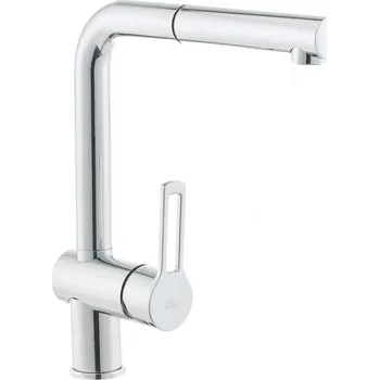 Vodovodní baterie Paffoni Dřezová baterie Ringo s&nbsp;vytahovací sprškou chrom RIN185