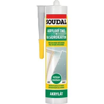 Soudal Akrylový tmel na sádrokarton bílý, 280 ml
