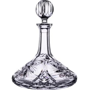 Bohemia Crystal broušená karafa na likér, rum, whisky - brus Větrník 1000ml