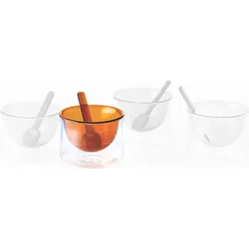 Pohár na zmrzlinu se lžičkou, karamelový - Philippi