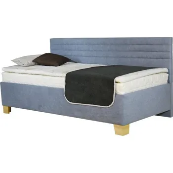 Postel Čalouněná postel Liva dlouhé čelo 200x80 Doprava ZDARMA.