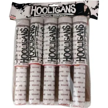 Zábavní pyrotechnika Dýmovnice do ruky HOOLIGANS BÍLÁ 5ks