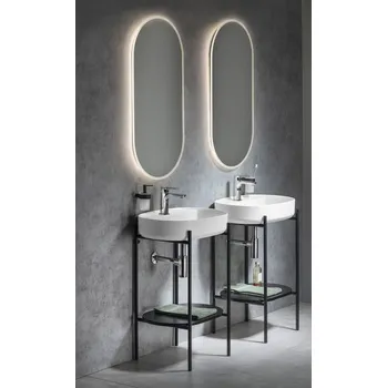 Koupelnový nábytek Sapho Koupelnový set PUNO 60, černá mat - KSET-035