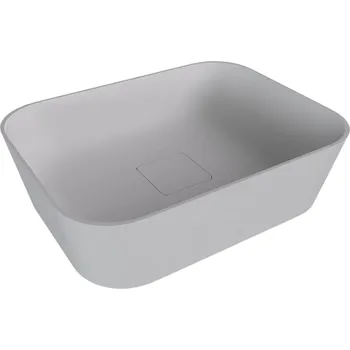 Umyvadlo Polysan Umyvadlo na desku Banera 49,5x34,5 cm bílá matná mat bez přepadu 14596MAT