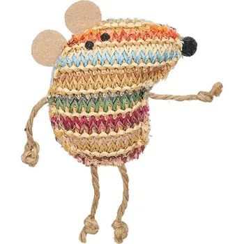 Hračka pro kočku TRIXIE Myška barevná s catnipem, 14 cm, polyester