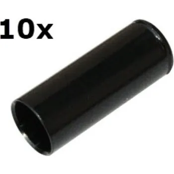 Lanko pro jízdní kolo Koncovky brzdového bowdenu 5mm MAX1 CNC ALU - sada 10 kusů - černá, Sada 10 kusů