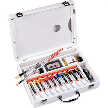 Olejová barva Sada vodou ředitelných olejových barev Cobra Study 10 x 40 ml + příslušenství