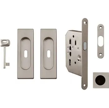 Stavební pouzdro VPD Set na posuvné dveře 372-323 BB zámek Nikl