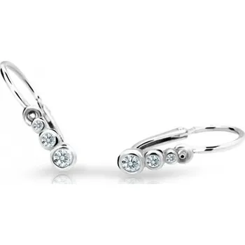 Náušnice Leru Dětské zlaté náušnice Lucky 2 varianty Náušnice: bílé zlato (váha 0,75g)