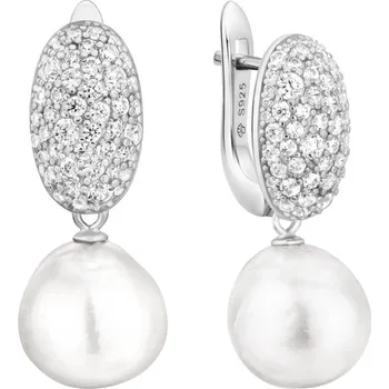 Náušnice Gaura Pearls Stříbrné náušnice s 11 mm Kasumi perlou - stříbro 925/1000 SK25479EL Stříbrná Bílá