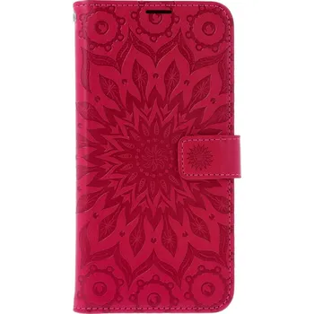 Pouzdro na mobilní telefon Pouzdro Samsung A17 knížkové Mandala tmavě růžová (kryt neboli obal na Samsung A17)