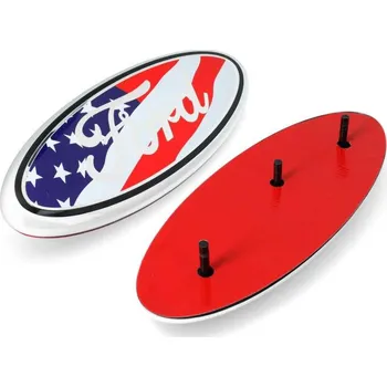 Auto-moto Samolepicí odznak s logem FORD 22,5x9 cm Americká vlajka