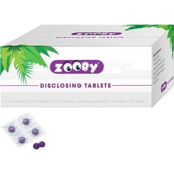 Zooby Plaque tablety na indikace plaku, 250ks