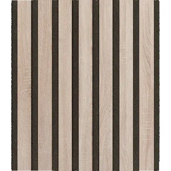 akustický panel Archo Akustický panel Design line Folie Dub sonoma na černém HDF 400 x 400 x 21 mm
